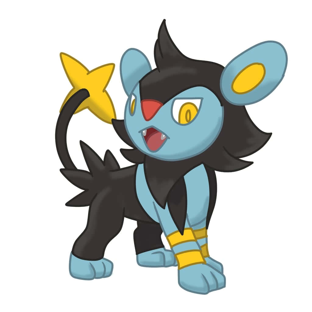 Shocking Surprise - Luxio Pokemon In Mid-roar Wallpaper