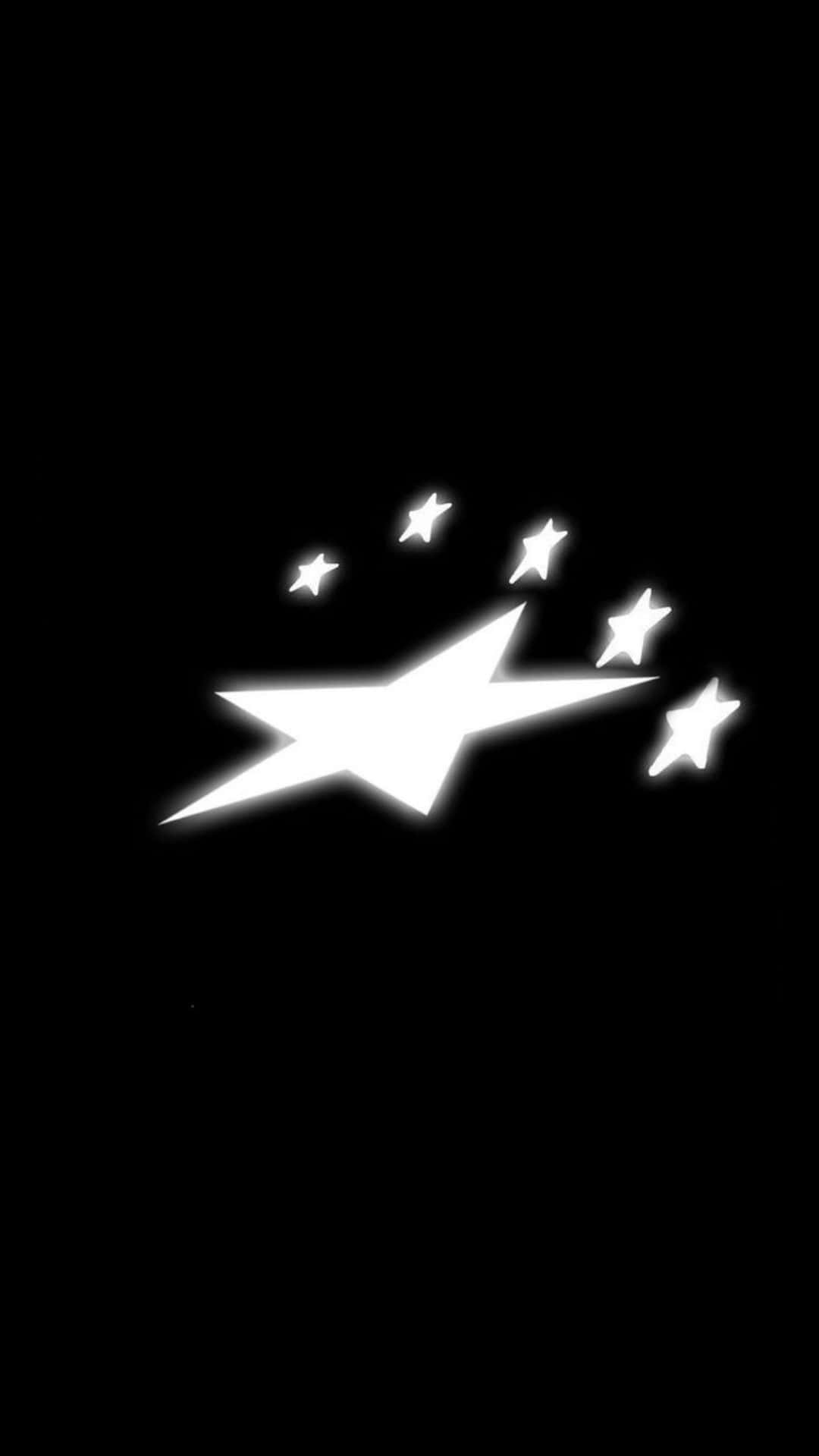 Shooting Star Black Background Wallpaper