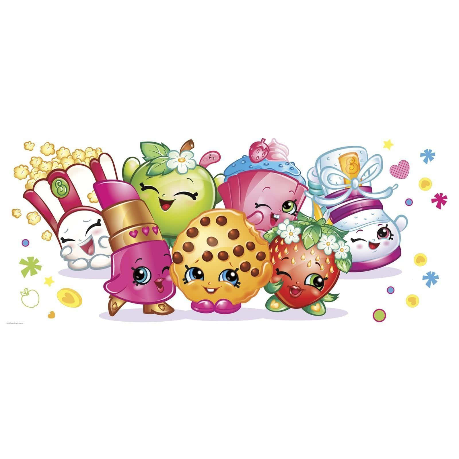 Shopkins Cast Characters Wallpaper