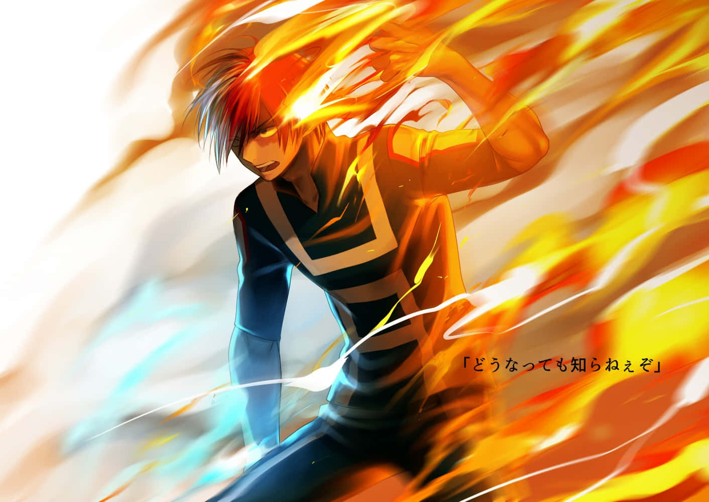 Shoto Todoroki Orange Anime Wallpaper