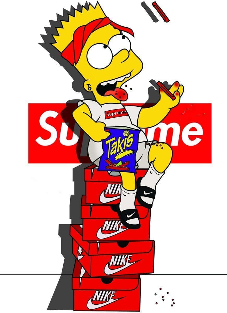 Show Off Your Swagger With Supreme Drip's Stylish Streetwear Wallpaper