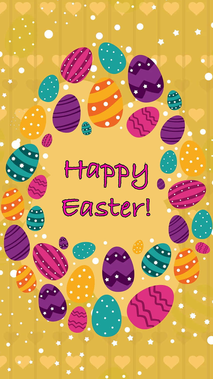 “show Your Easter Spirit With This Adorable Cute Easter Iphone!” Wallpaper