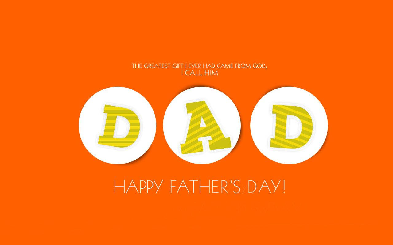 Show Your Father How Much You Appreciate Him This Father’s Day With An Orange Word Art Gift! Wallpaper