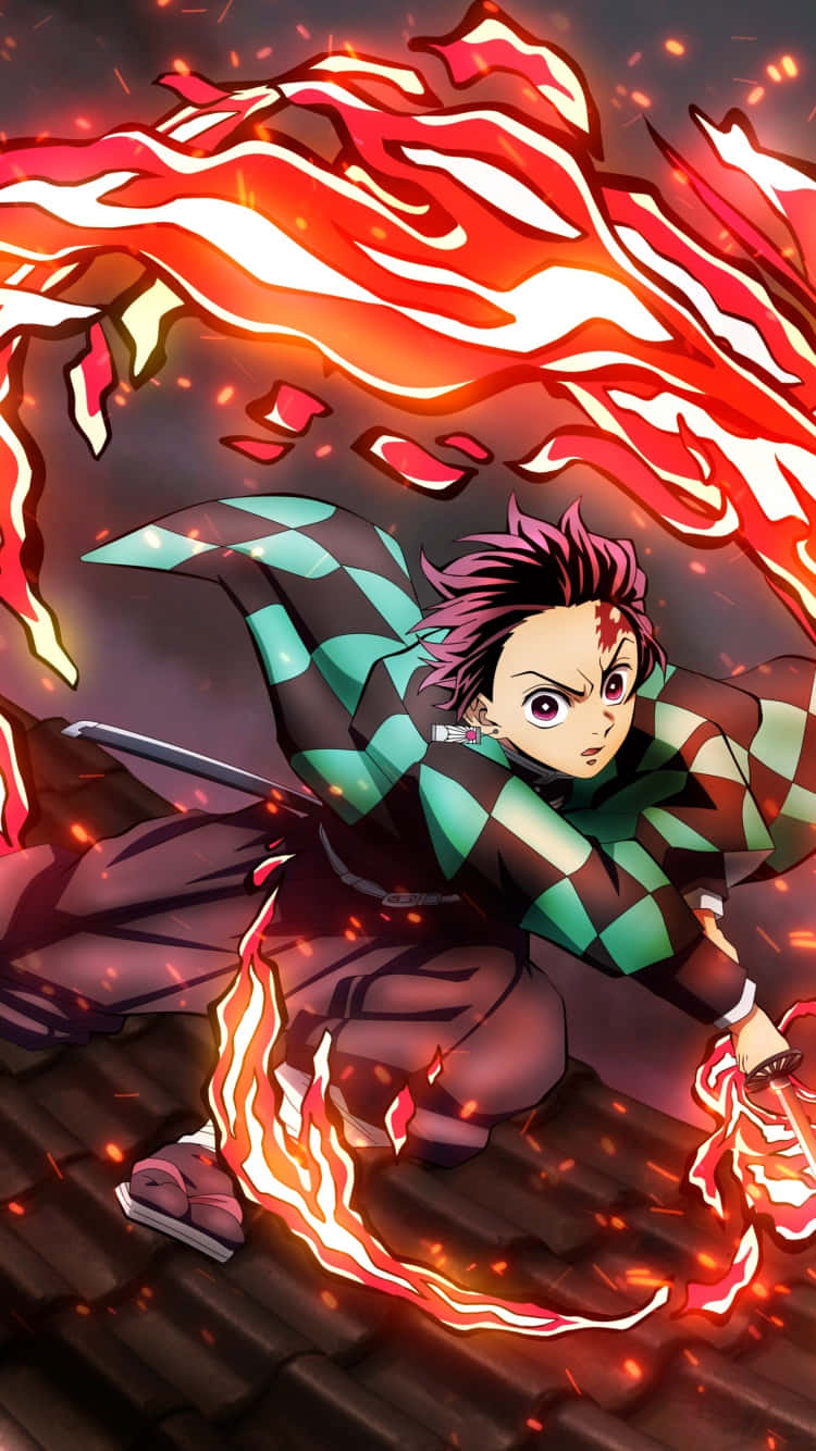 Show Your Fierce Side With The Demon Slayer Iphone 11 Wallpaper