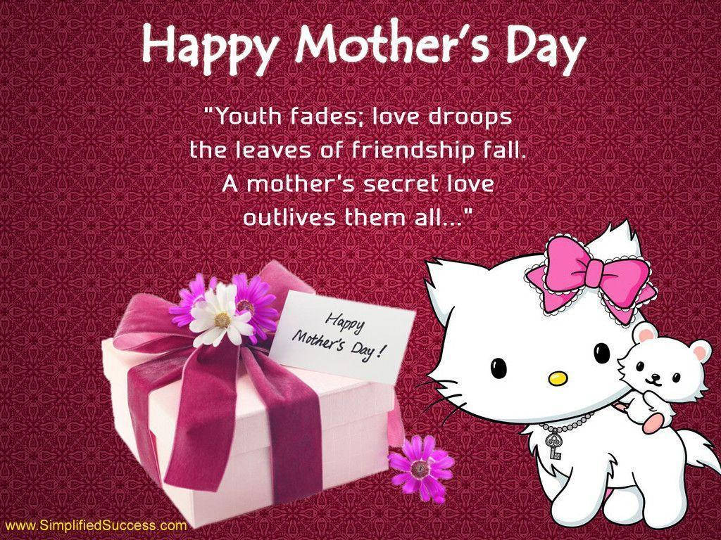 Show Your Love And Appreciation With A Charmmy Kitty Poem On Mother’s Day Wallpaper