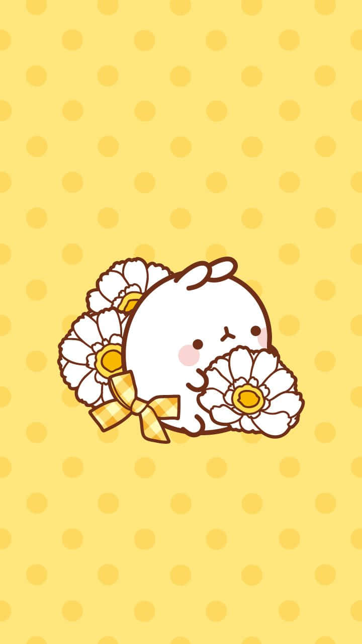 Show Your Love Of Kawaii Yellow Wallpaper