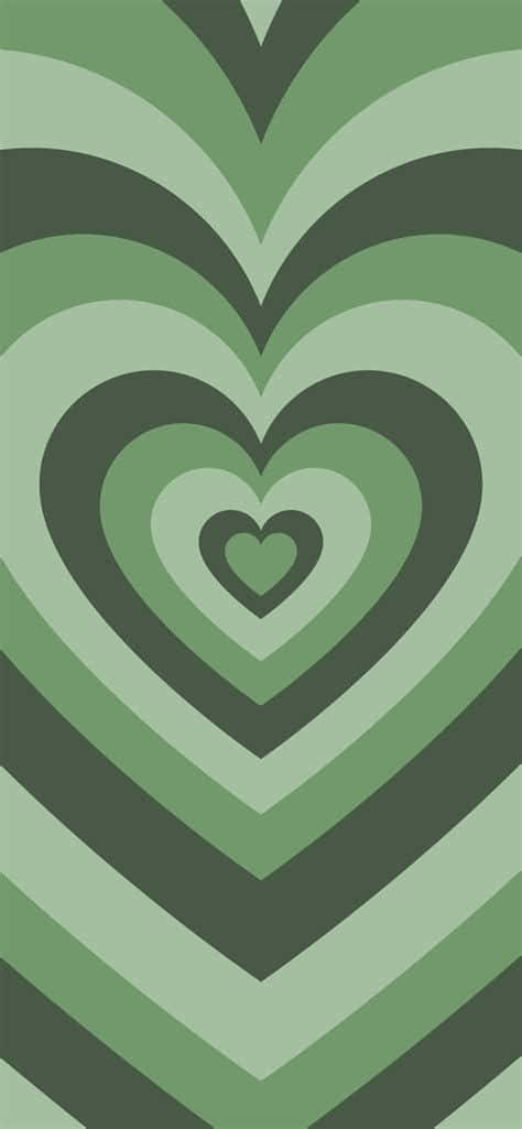 Show Your Love With Mint Green Hearts Wallpaper