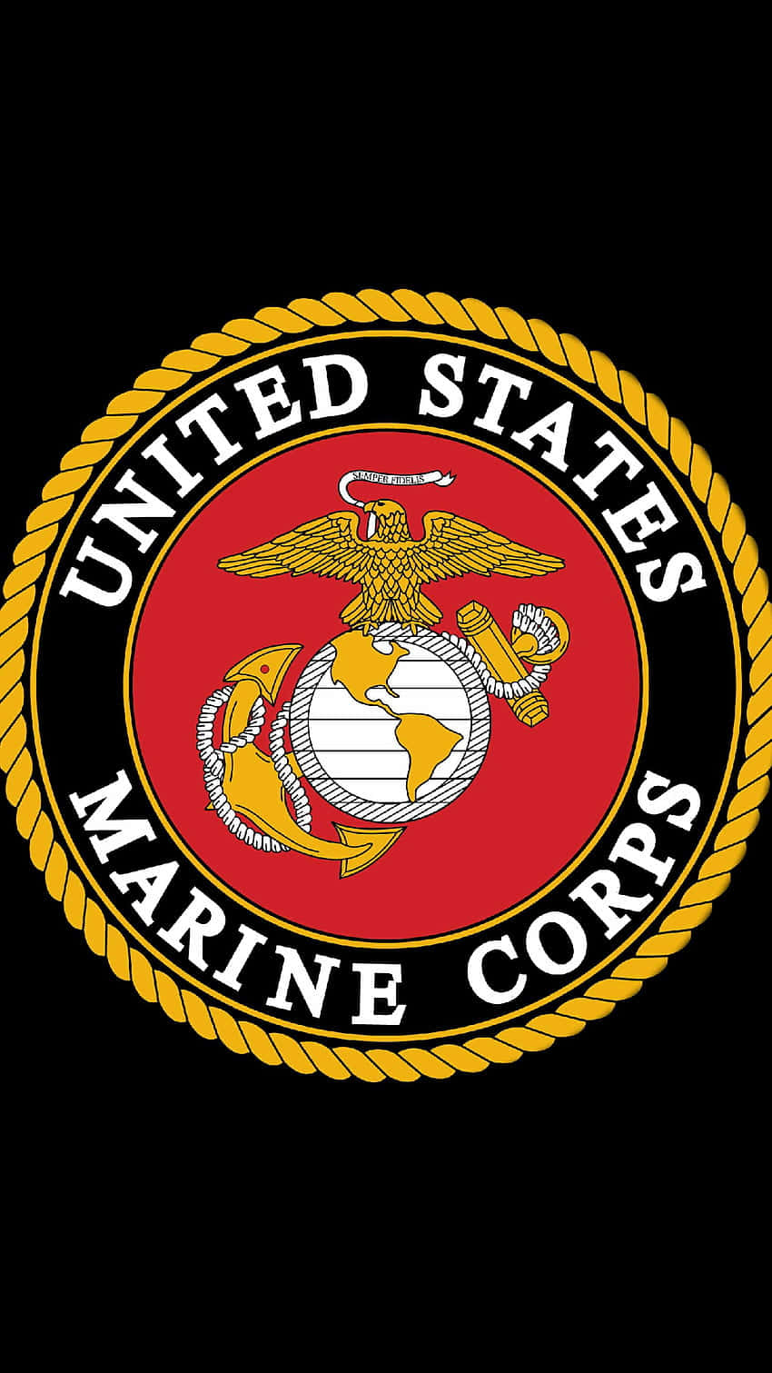 Show Your Pride And Strength With The Us Marine Corps Iphone Wallpaper