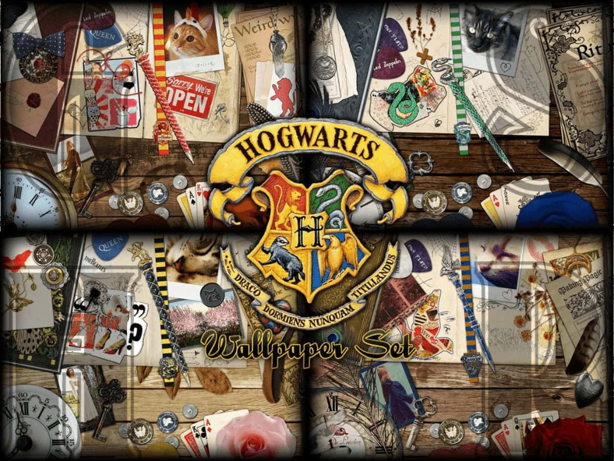 Show Your Pride In Your Hogwarts House Wallpaper