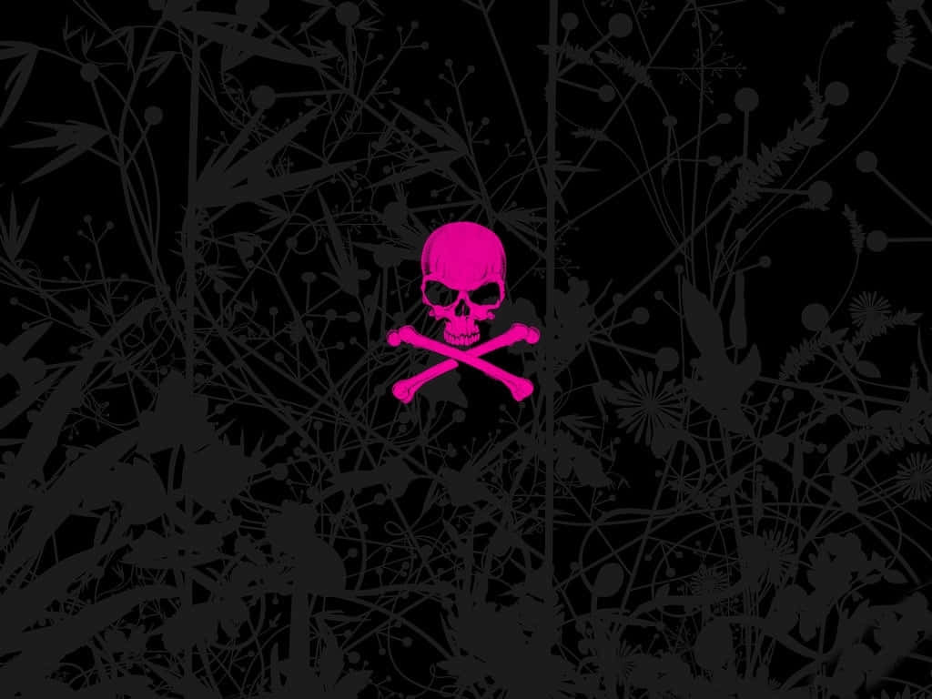 Show Your Rebellious Side With The 'pink Skull' - A Bold And Unique Fashion Statement. Wallpaper