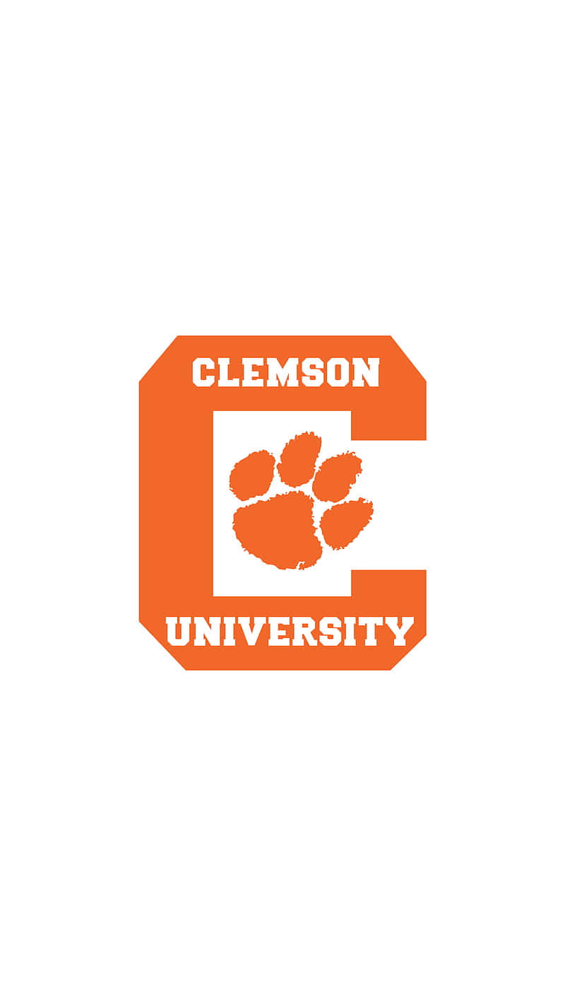 Show Your Support For Clemson With This Stylish Iphone Wallpaper Wallpaper