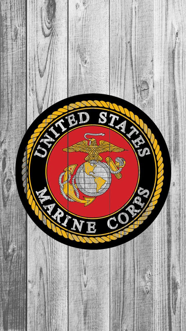 Show Your Support For Us Marines With A Us Marine Corps Iphone Wallpaper