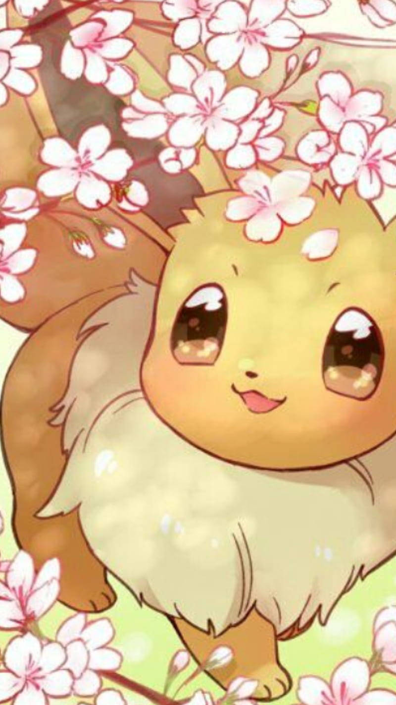 Show Your Tech-savvy Side With This Eevee Iphone Wallpaper Wallpaper