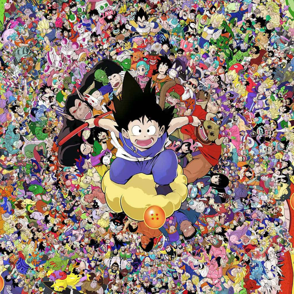 Showcasing Some Of The Most Iconic Dragon Ball Characters Wallpaper