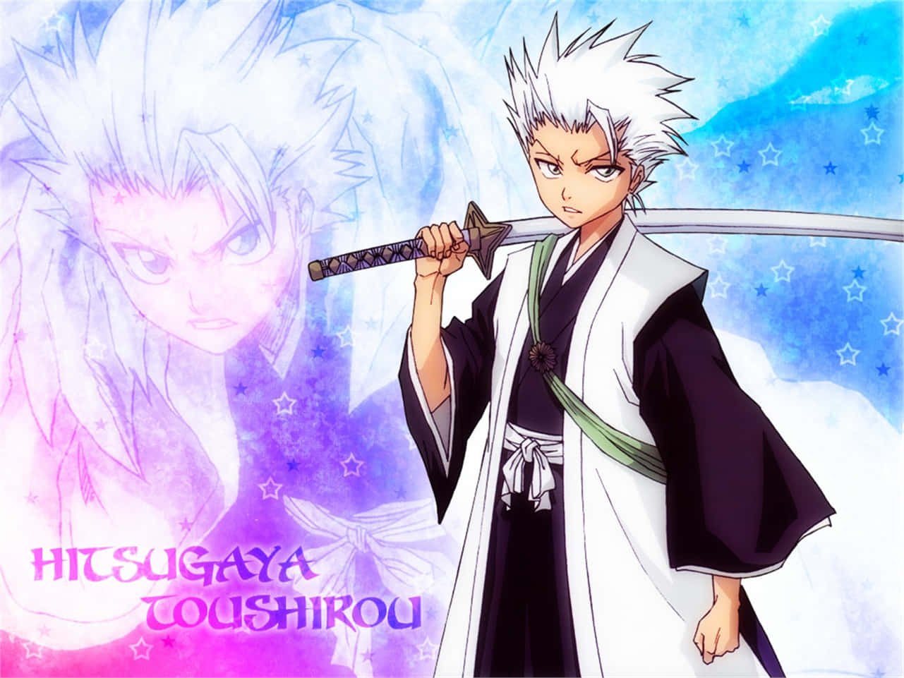 Showcasing The Prowess Of Toshiro Hitsugaya. Wallpaper