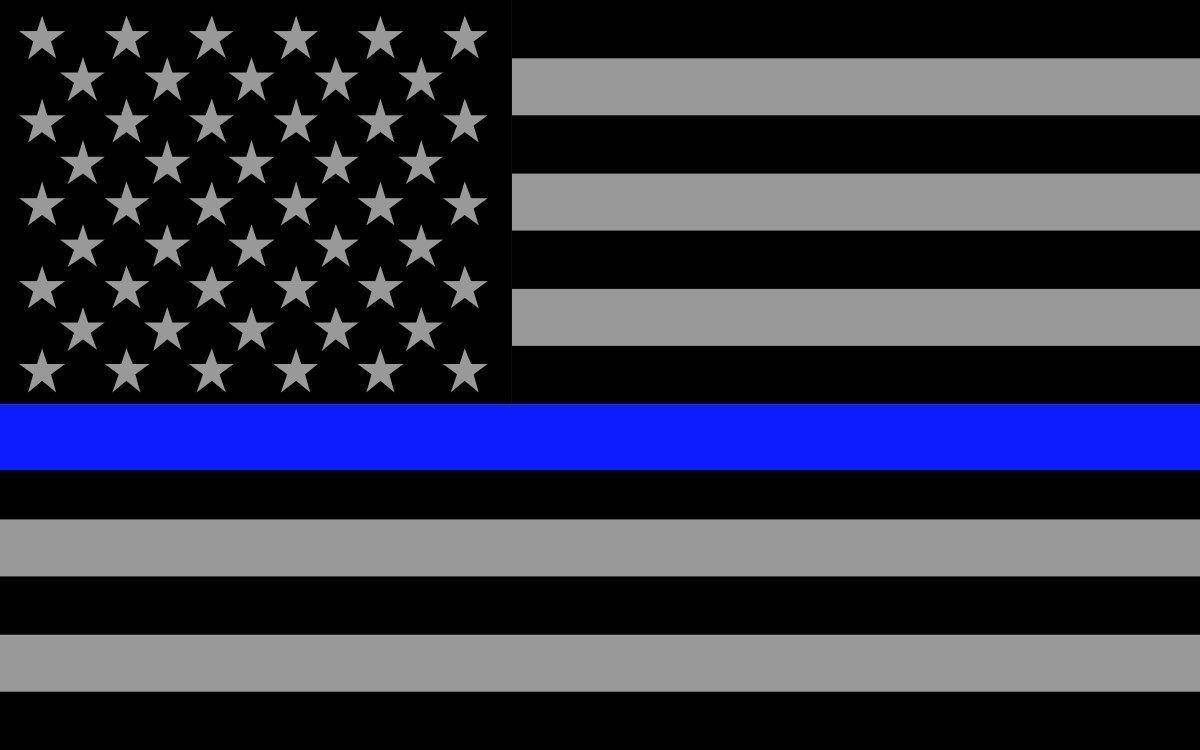 Showing Support For The Thin Blue Line Wallpaper