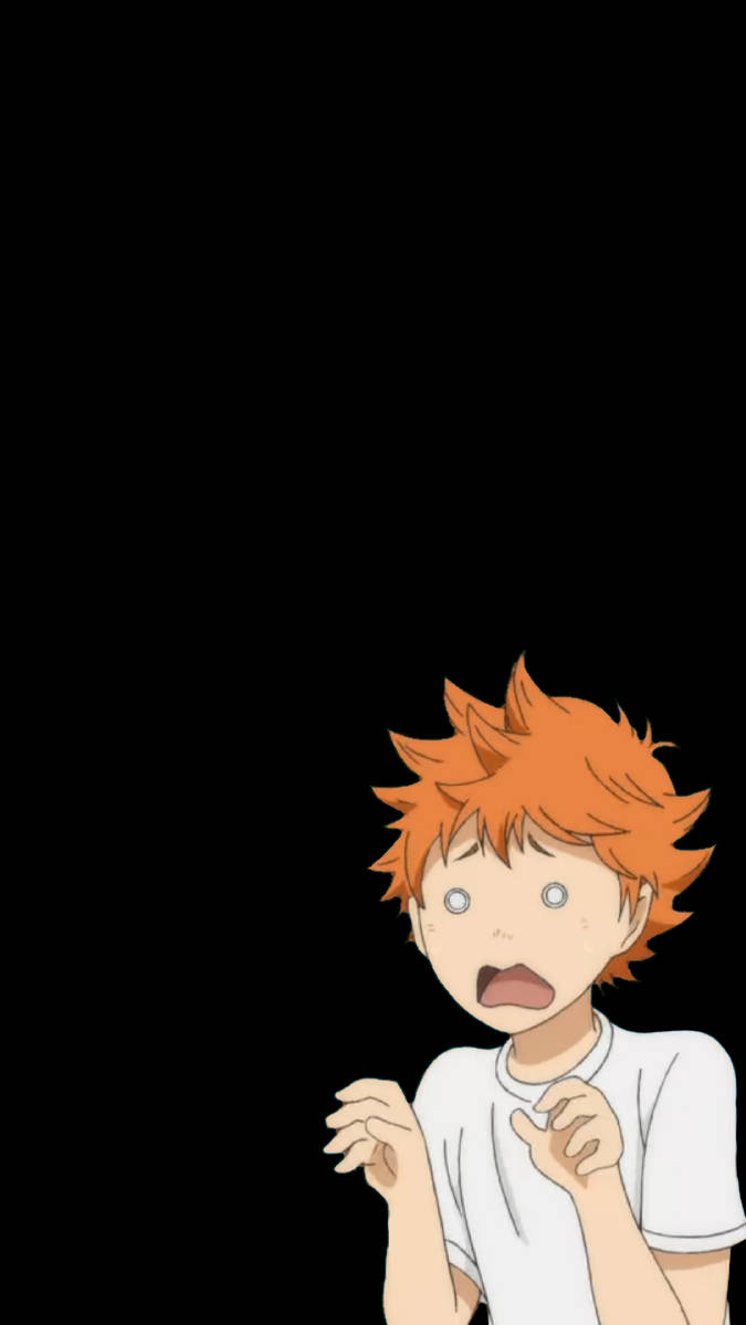 Shoyo Hinata Scared Meme Wallpaper