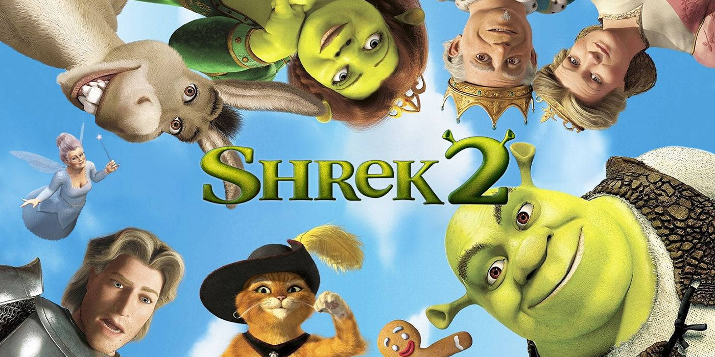 Shrek 2 Poster Crowding Circle Wallpaper