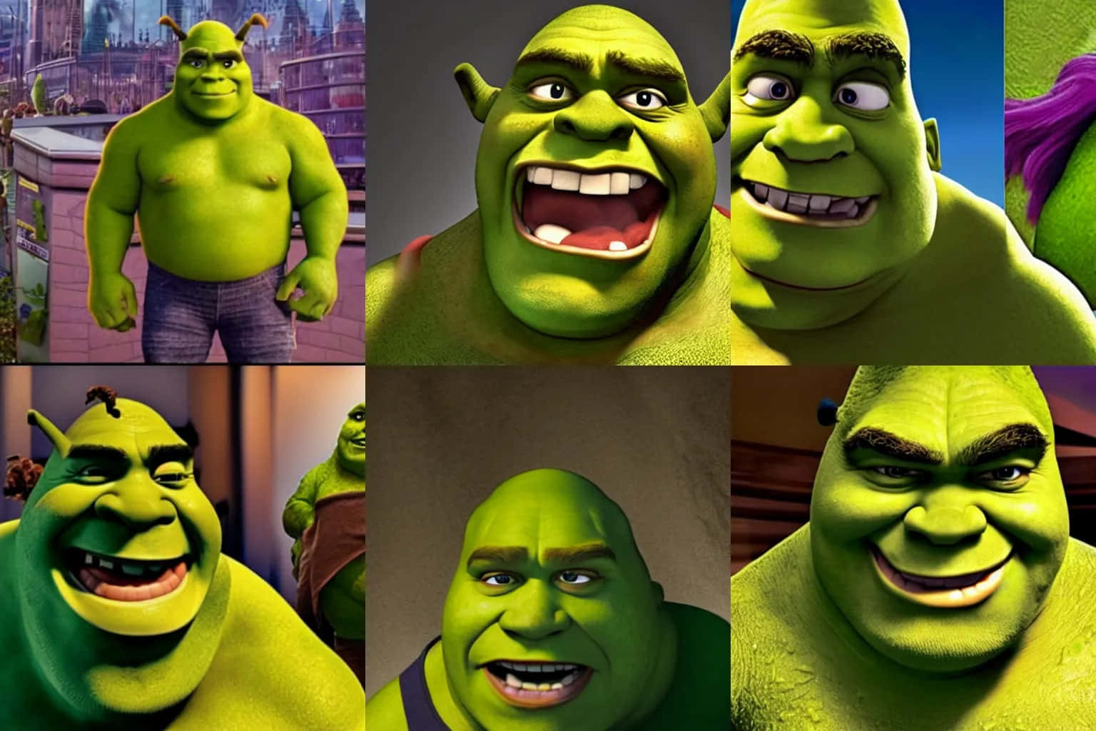 Shrek_ Character_ Collage Wallpaper