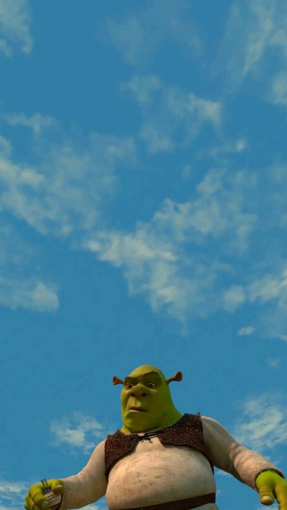 Shrek Under Blue Sky Wallpaper