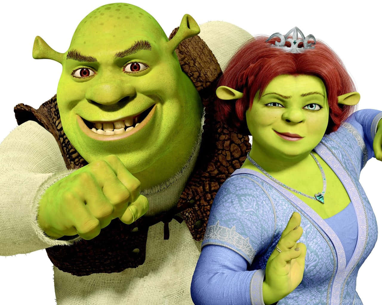 Shrekand Fiona Portrait Wallpaper