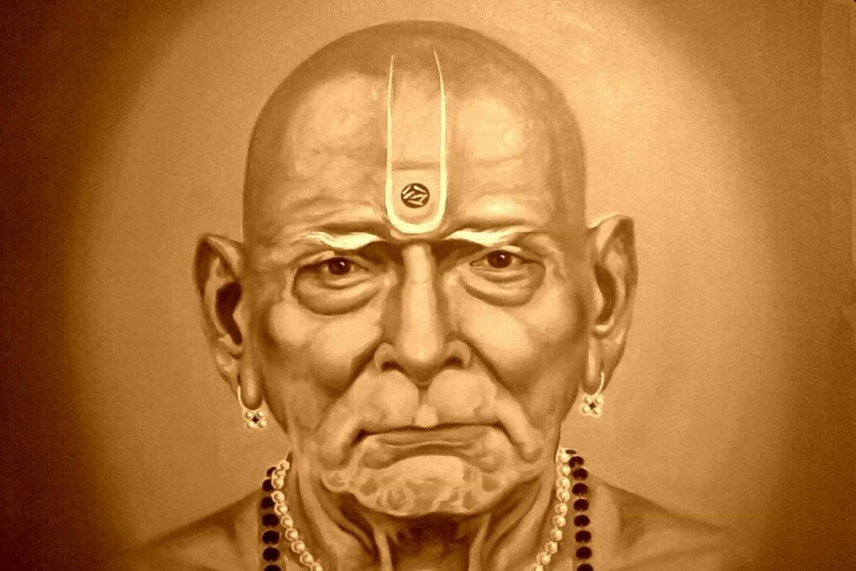 Shri Swami Samarth Close-up Wallpaper