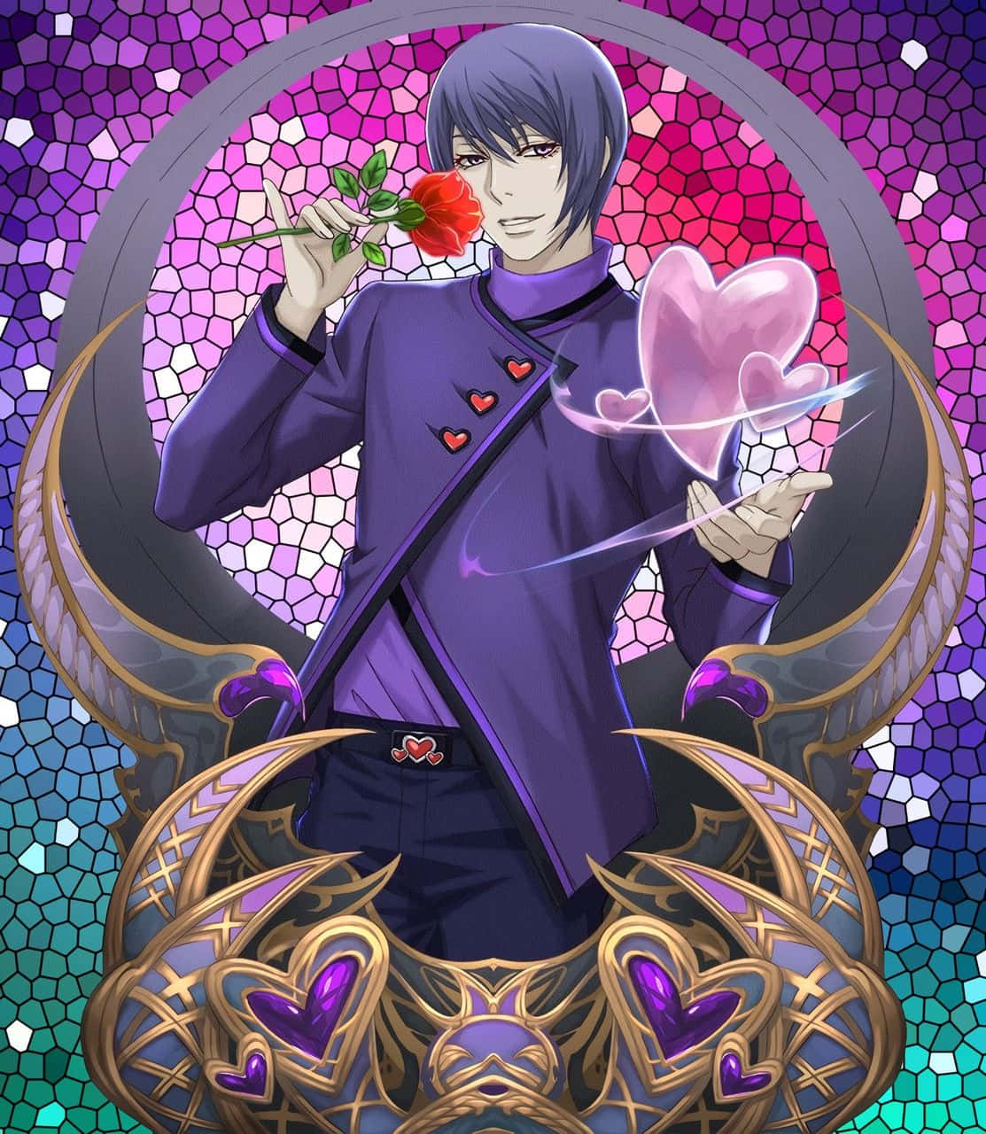 Shuu Tsukiyama's Mysterious Aura Wallpaper