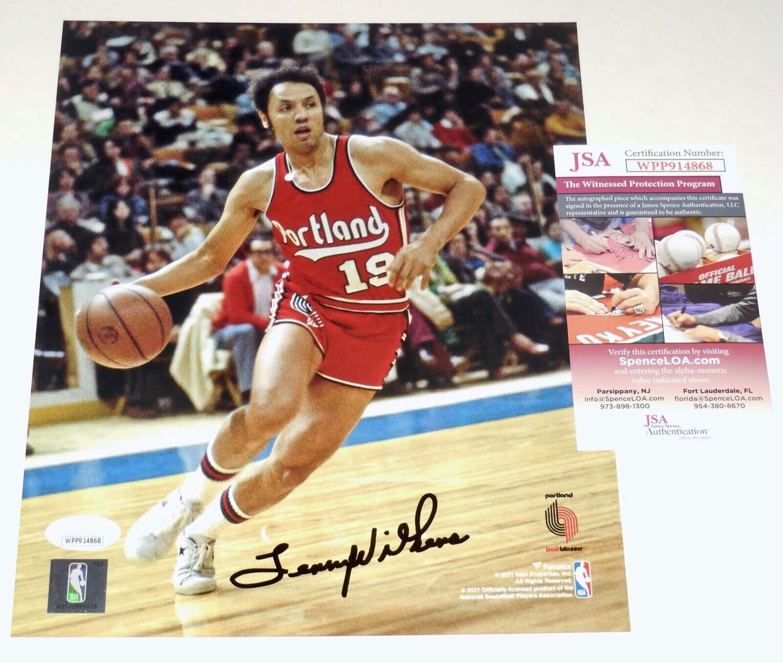 Signed Poster Of Lenny Wilkens Wallpaper