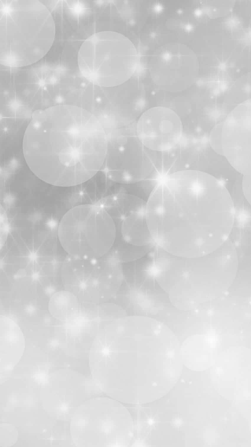 Silver Bokeh Sparkle Background Wallpaper