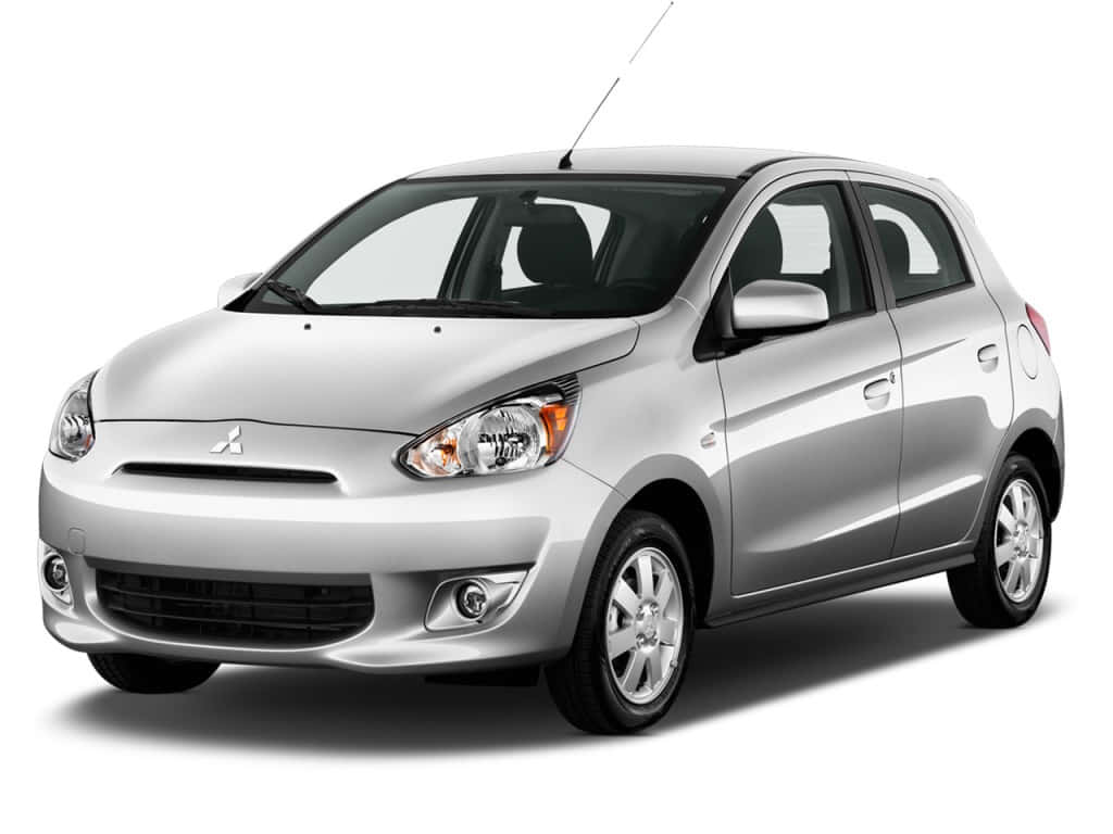 Silver Mitsubishi Mirage Studio Shot Wallpaper