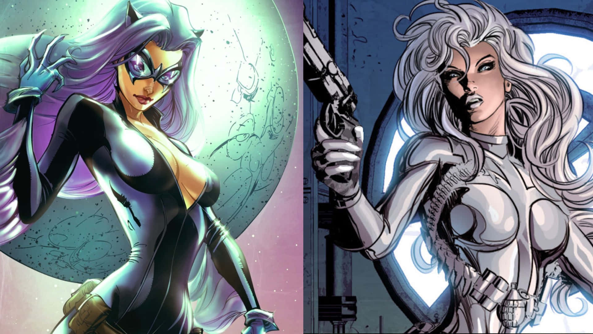 Silver Sable In Action Wallpaper