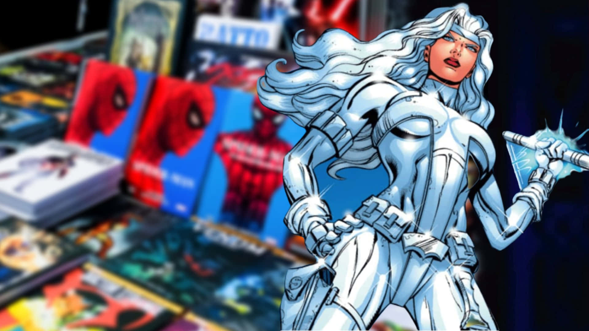 Silver Sable In Action Wallpaper