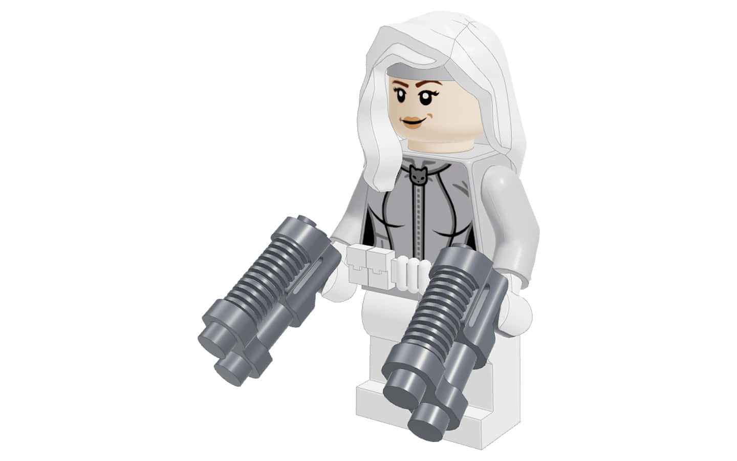 Silver Sable In Action Wallpaper