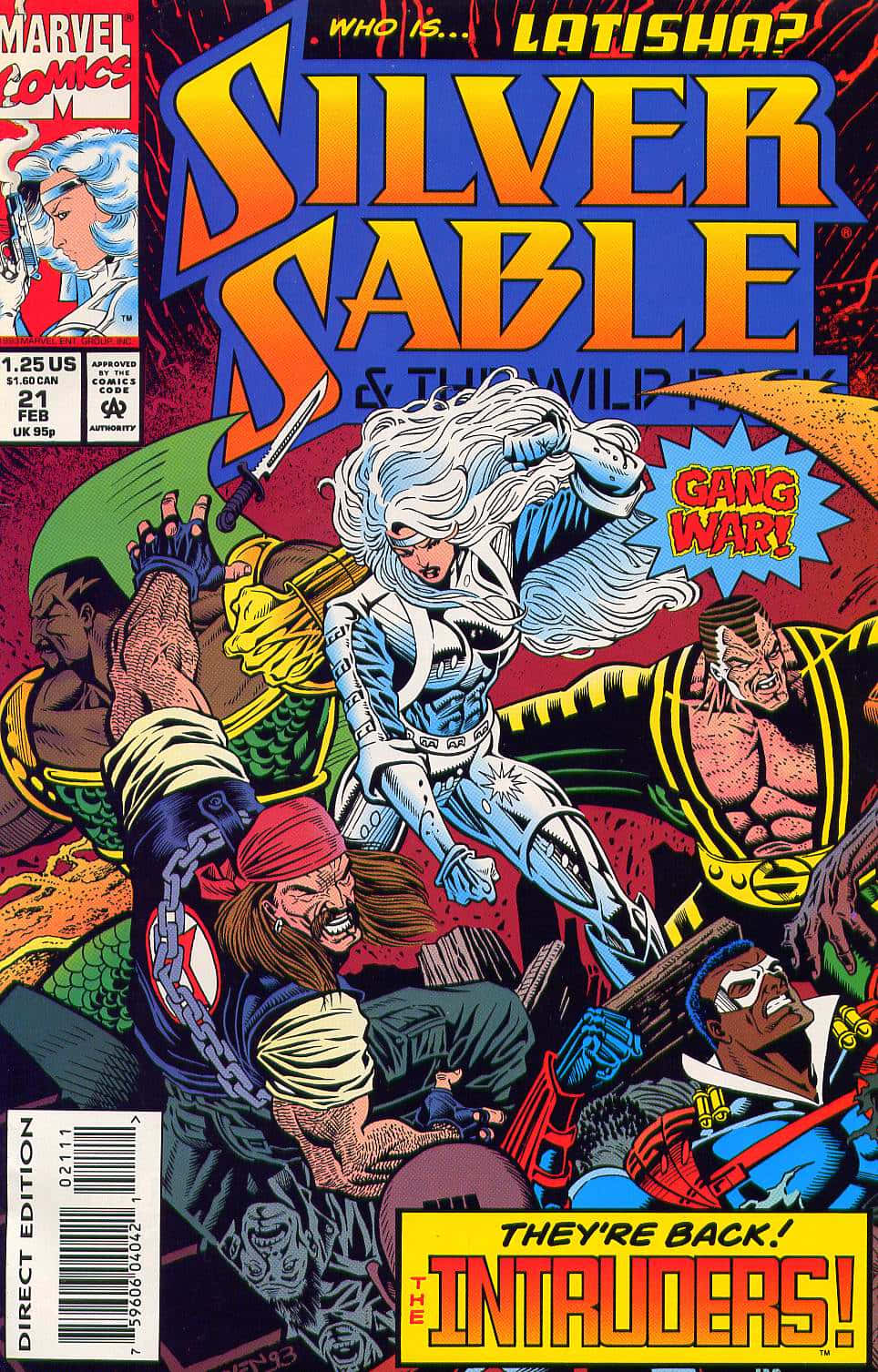 Silver Sable In Action Wallpaper