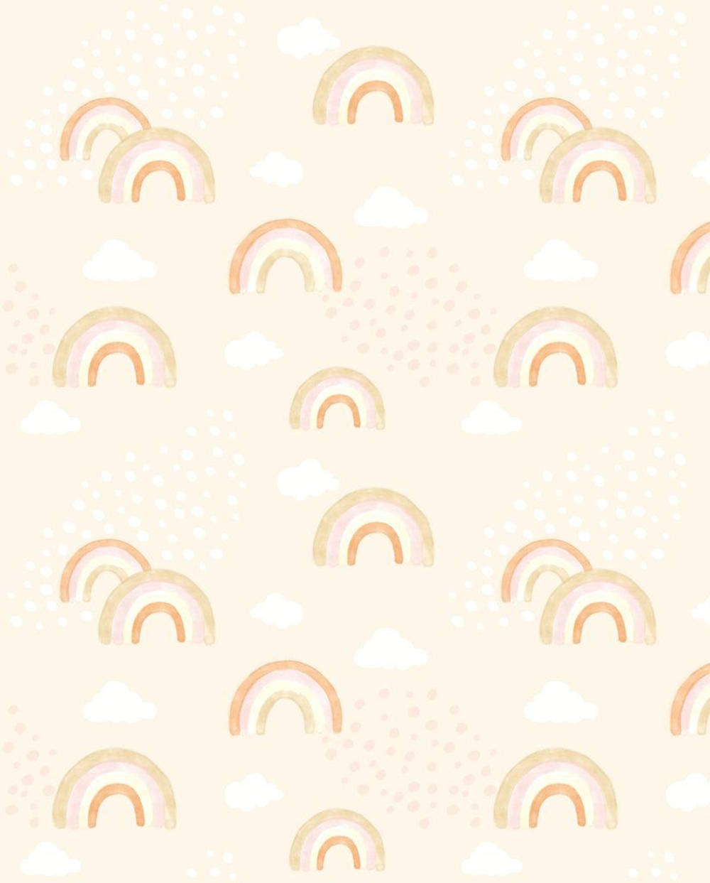 Simple Boho Children's Rainbow Design - Creative, Fun And Inspiring Wallpaper