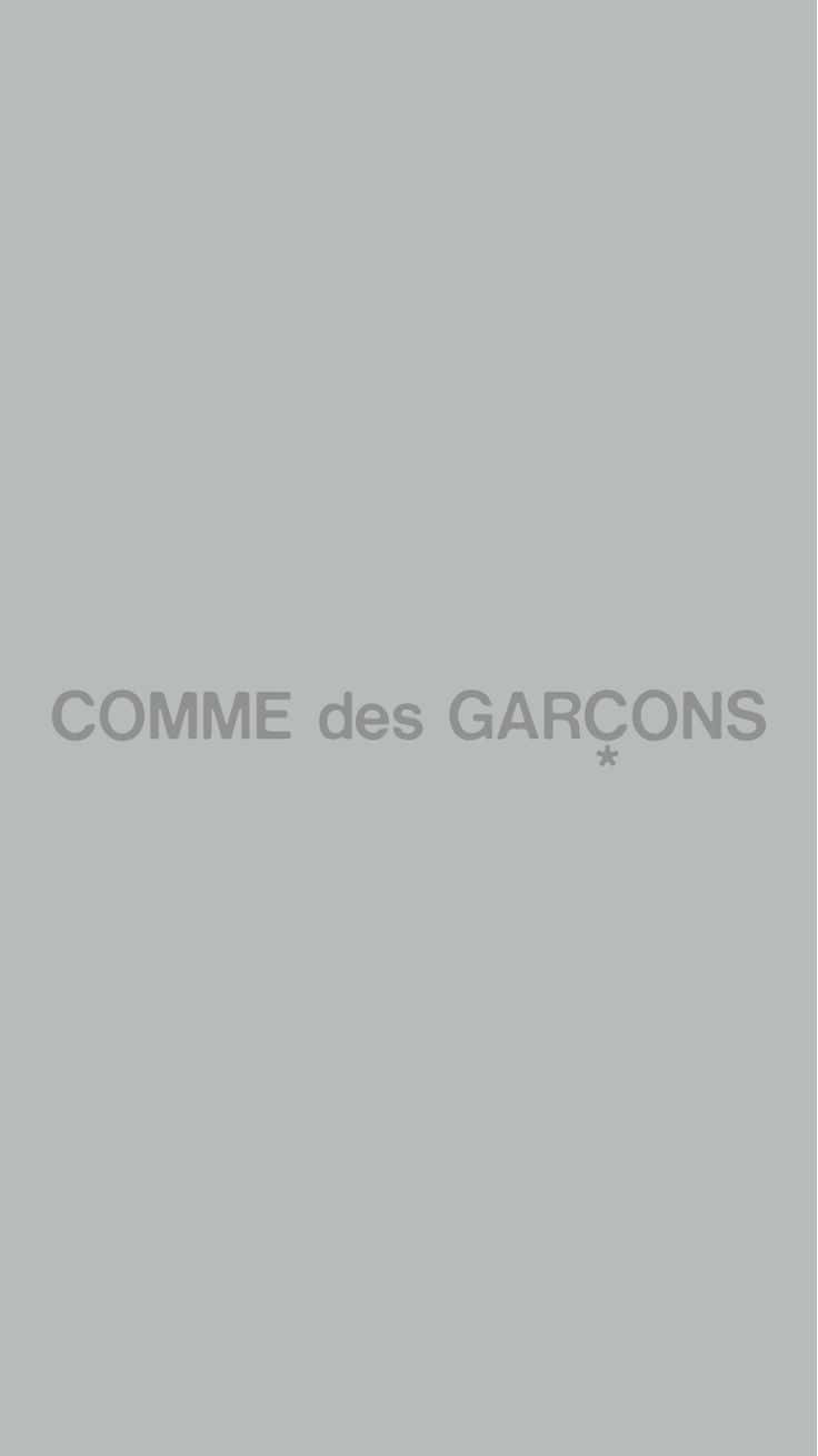 Simple Comme Des Garçons Gray Wallpaper