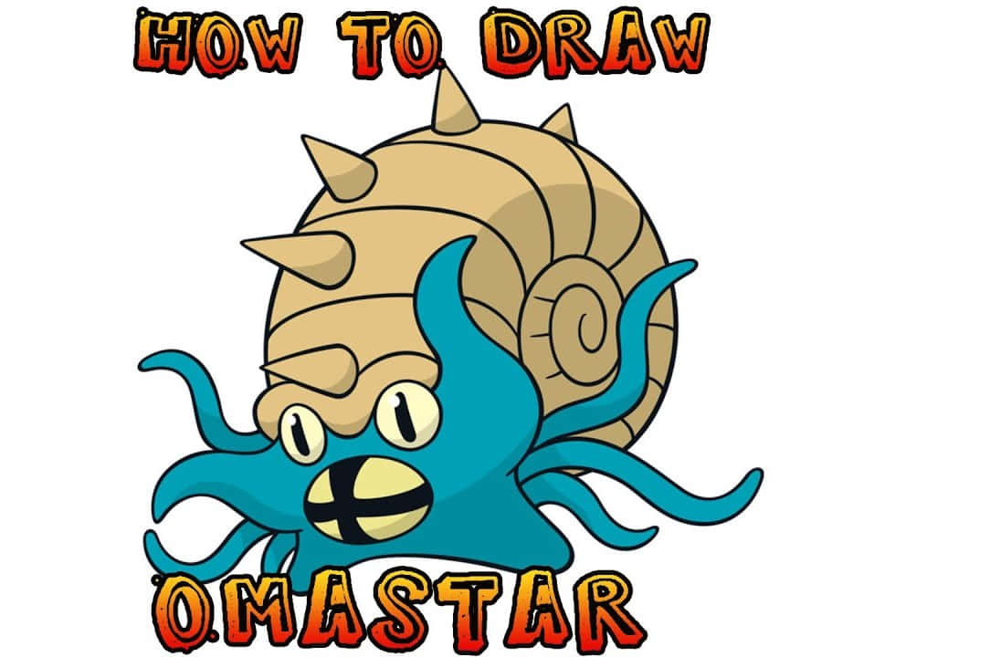 Simple Drawing Of Omastar Wallpaper