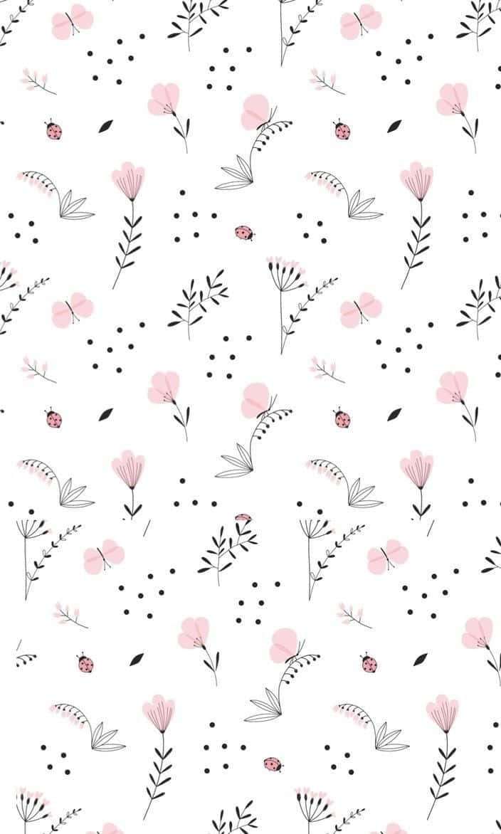 Simple Flower Pattern Iphone Wallpaper