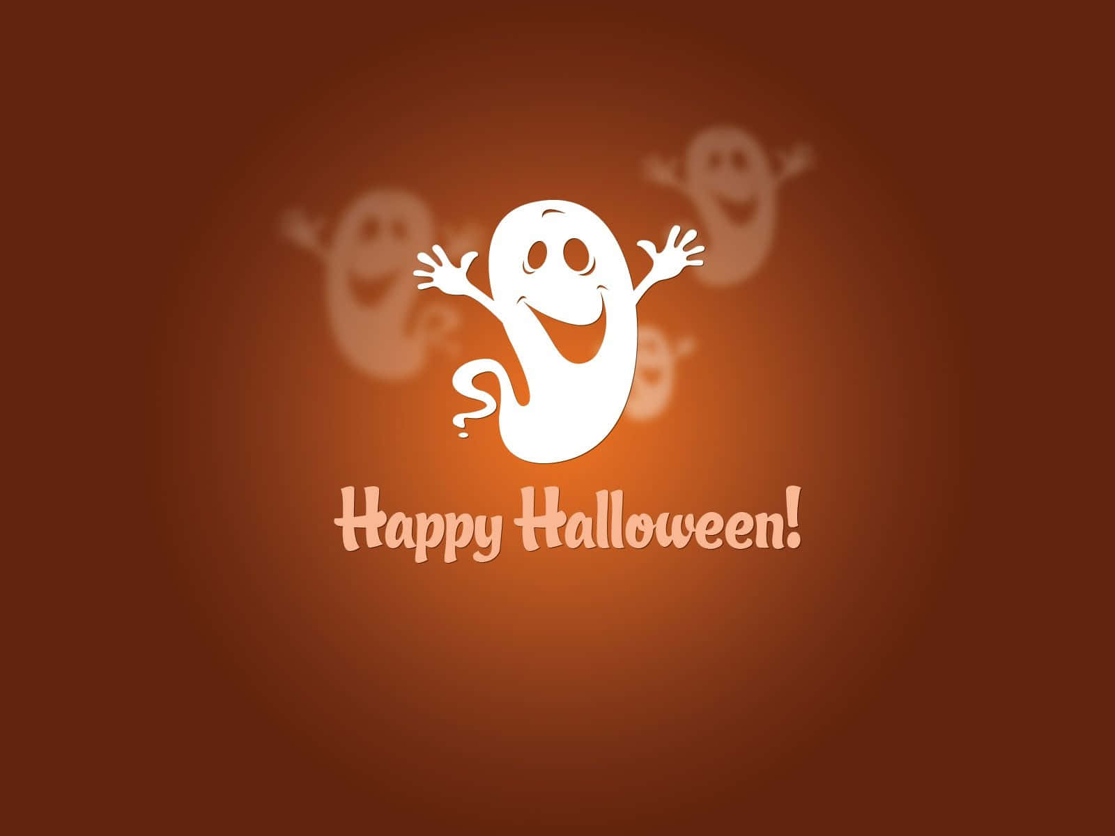 Simple Happy Halloween Art Wallpaper