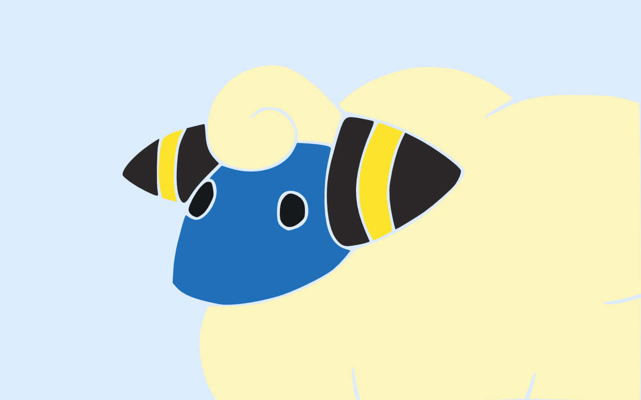 Simple Mareep Art Wallpaper