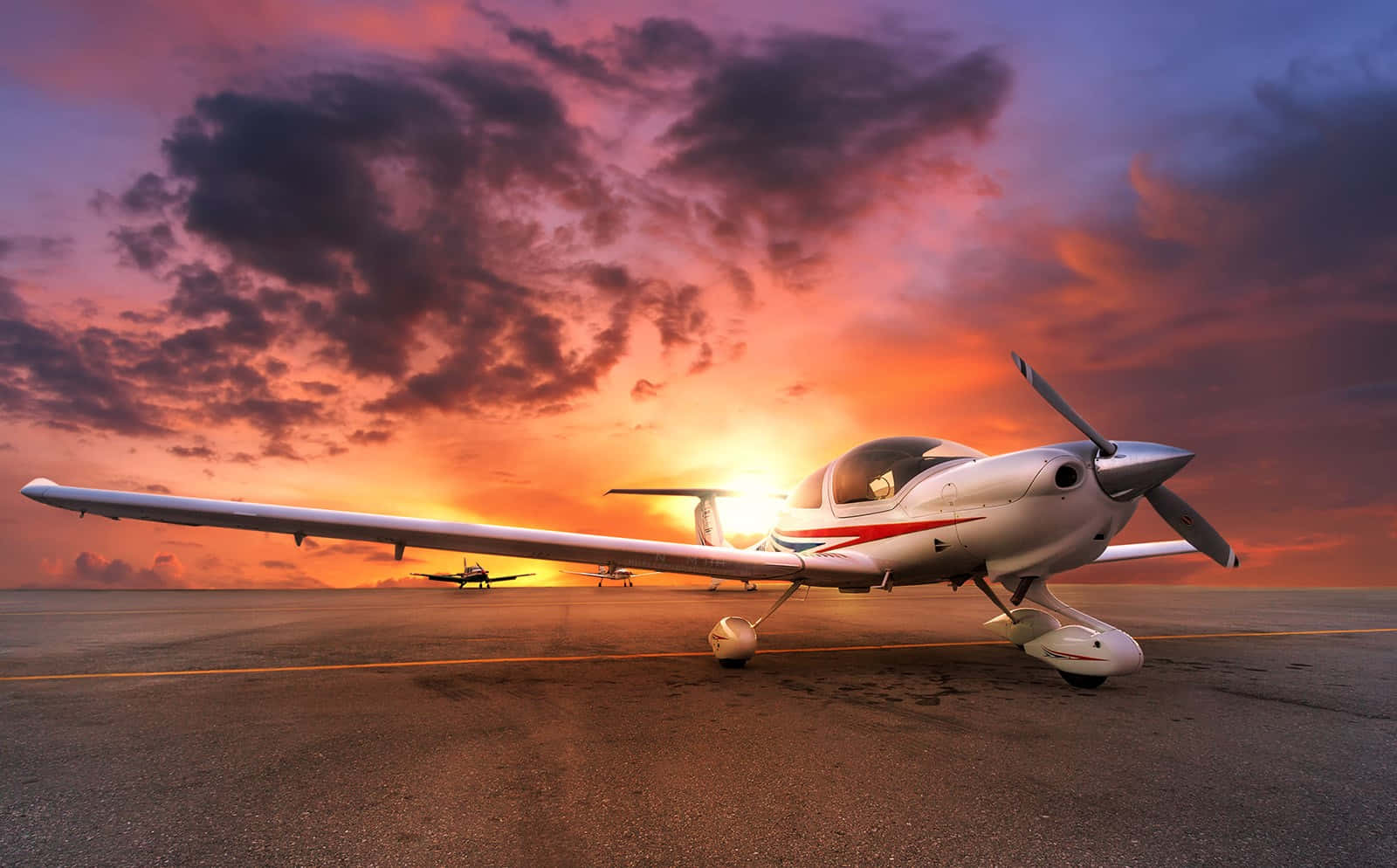 Single Engine Airplane Before Departure Wallpaper