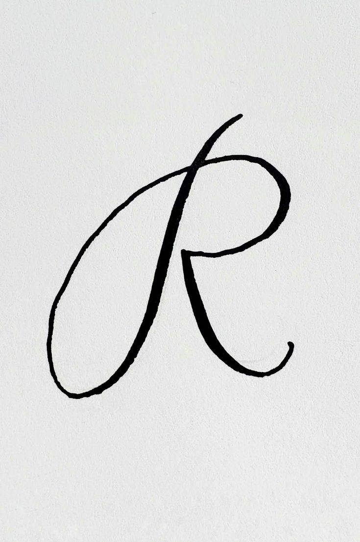 Single Stroke Letter R Wallpaper