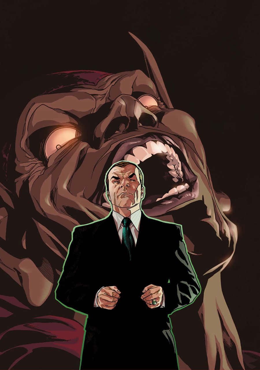 Sinister Norman Osborn In Action Wallpaper