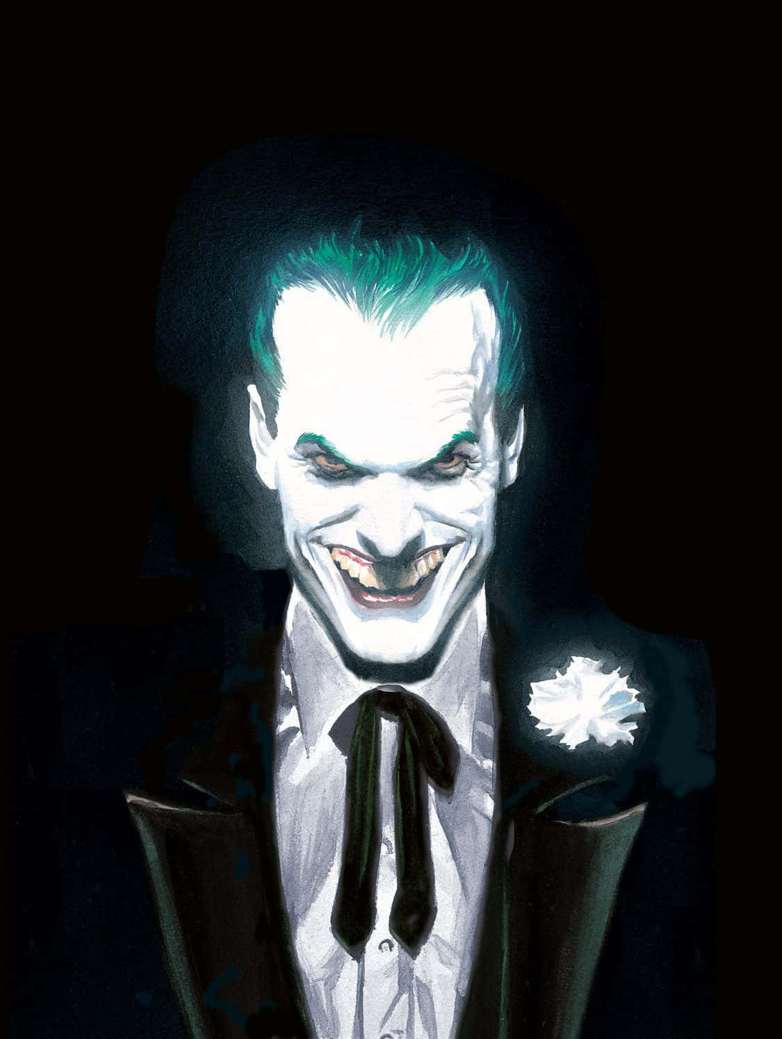 Sinister Smirk Of The Evil Joker Wallpaper