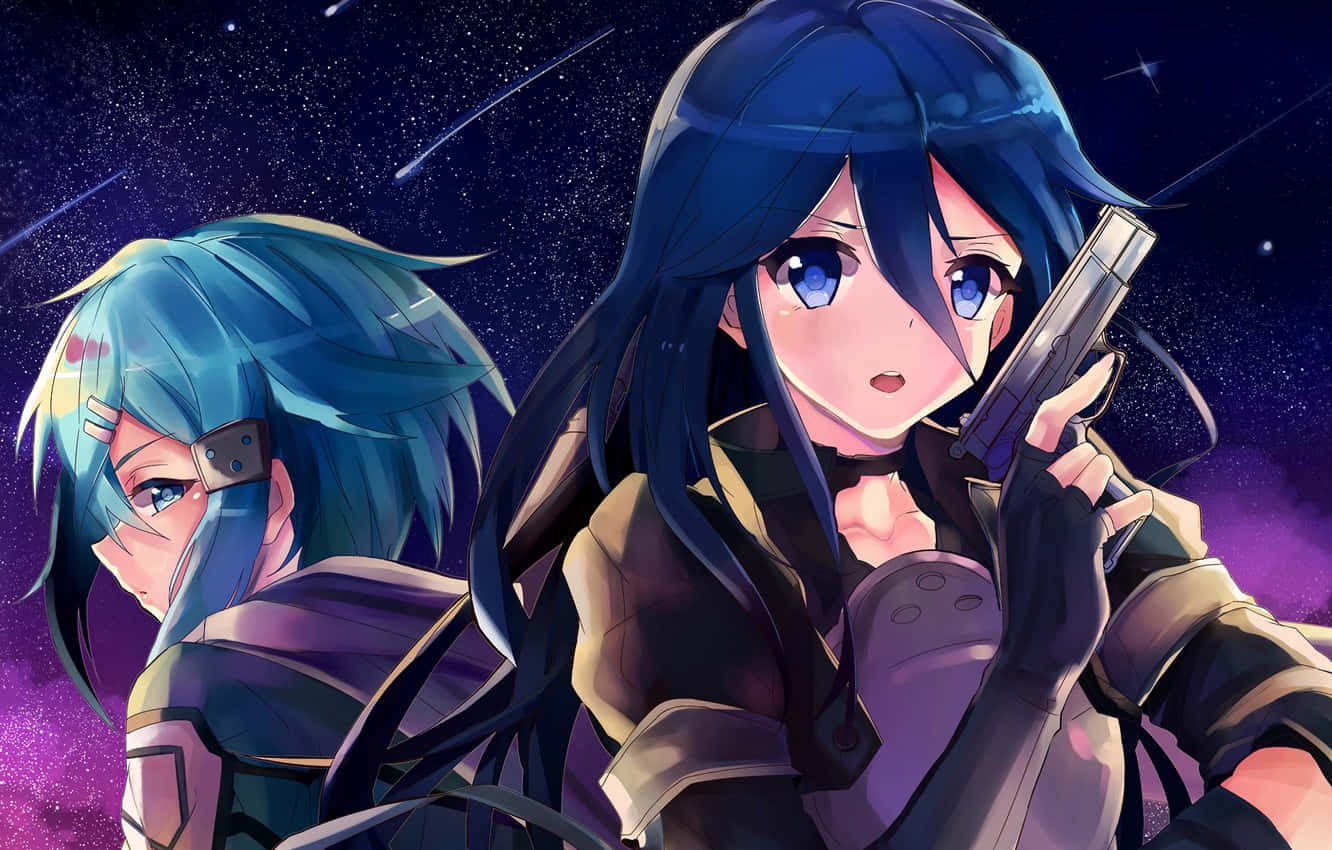 Sinon Conquers The Virtual World. Wallpaper