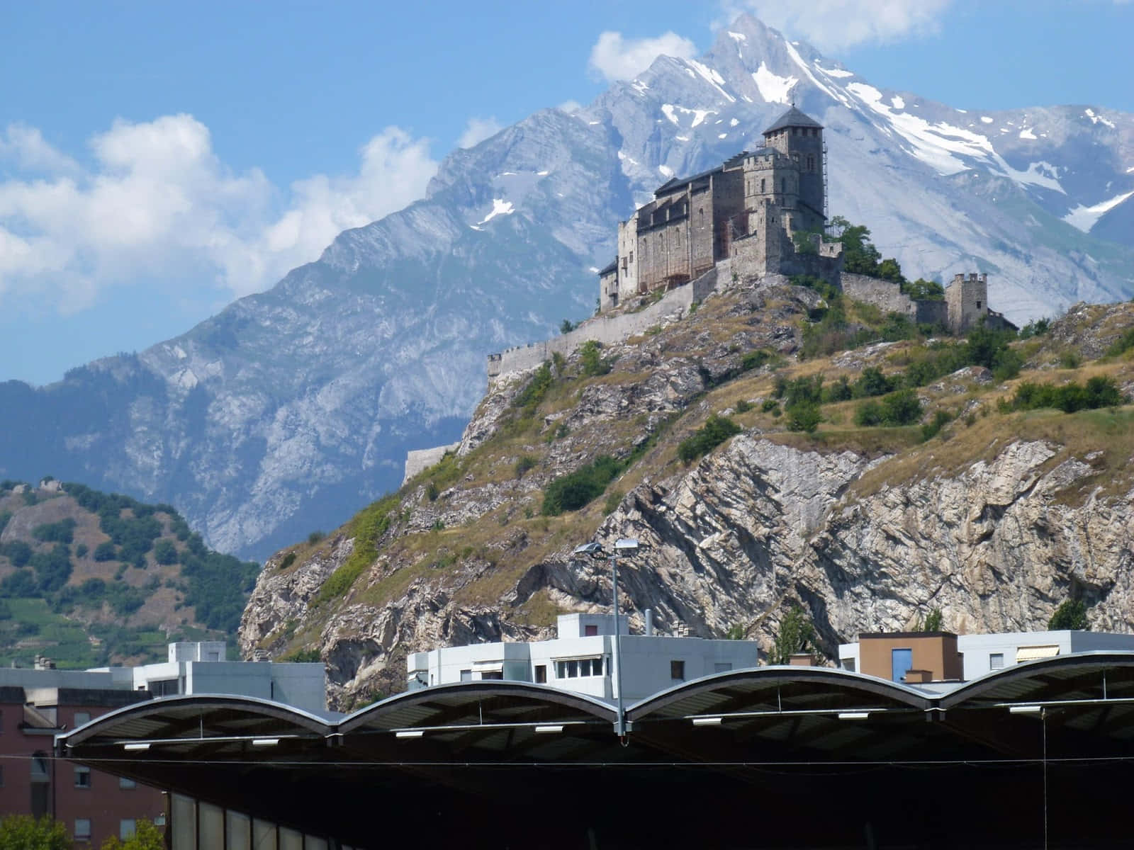 Sion Castle Valere Basilique Switzerland Wallpaper