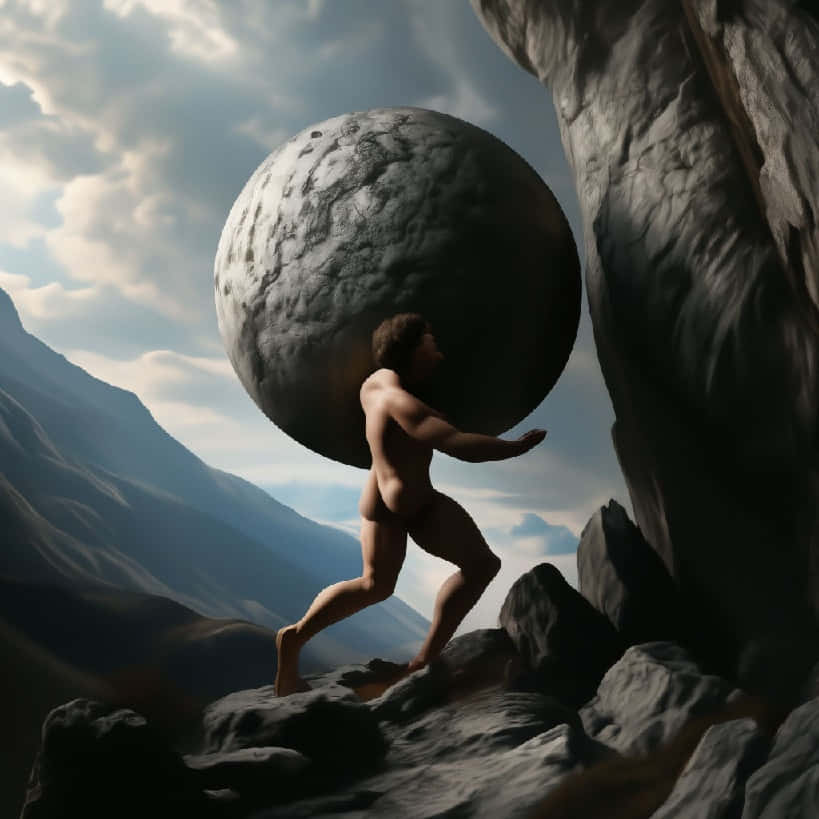 Sisyphus_ Eternal_ Struggle Wallpaper