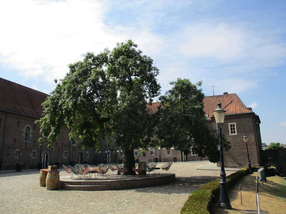 Sittard Historical Courtyard Scenery Wallpaper