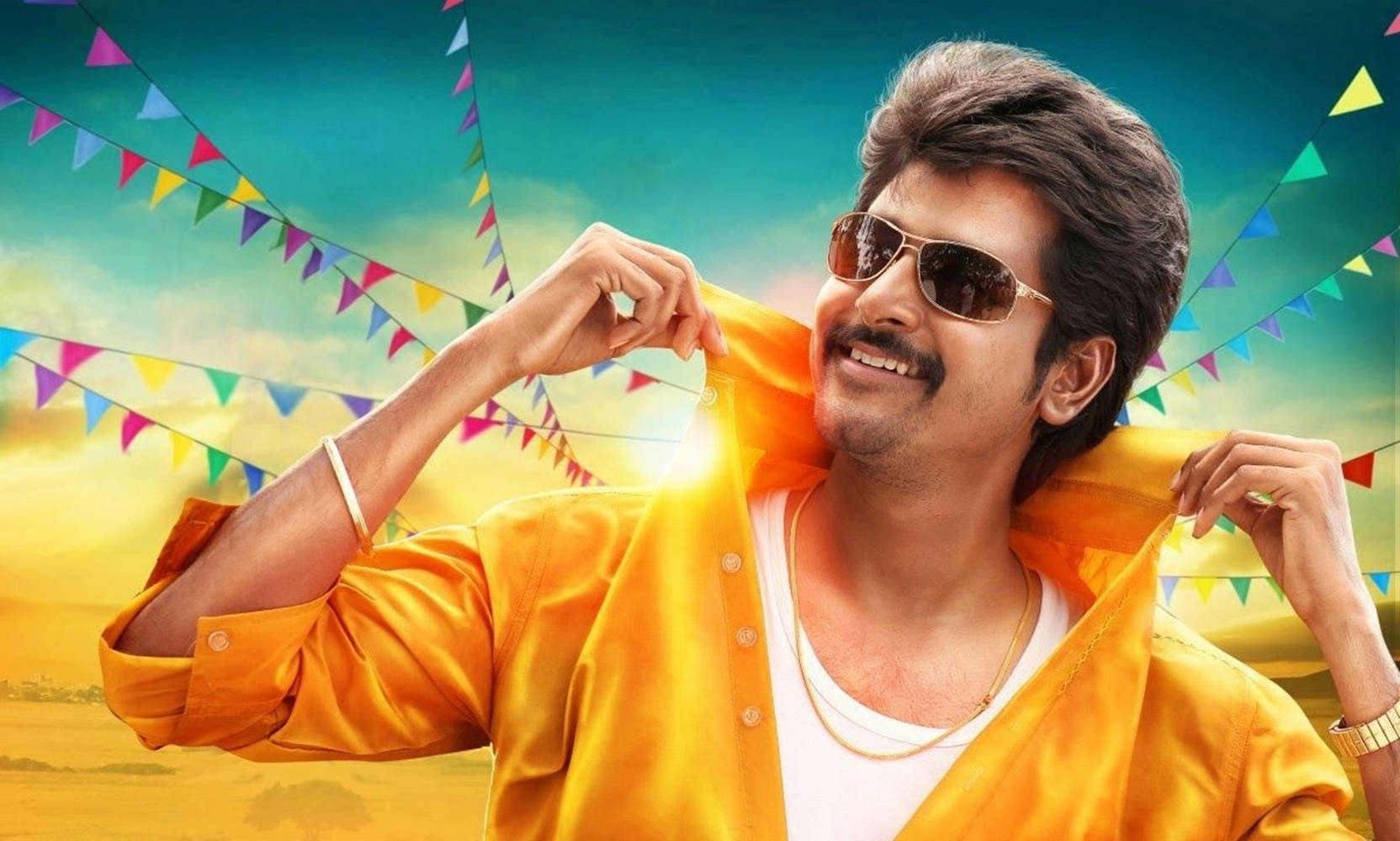 Sivakarthikeyan - Iconic Personality In Festive Mood Wallpaper