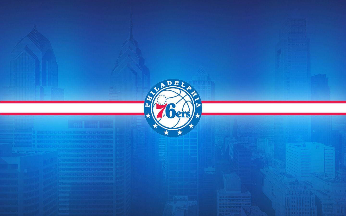 Sixers Blue Logo Digital Art Wallpaper